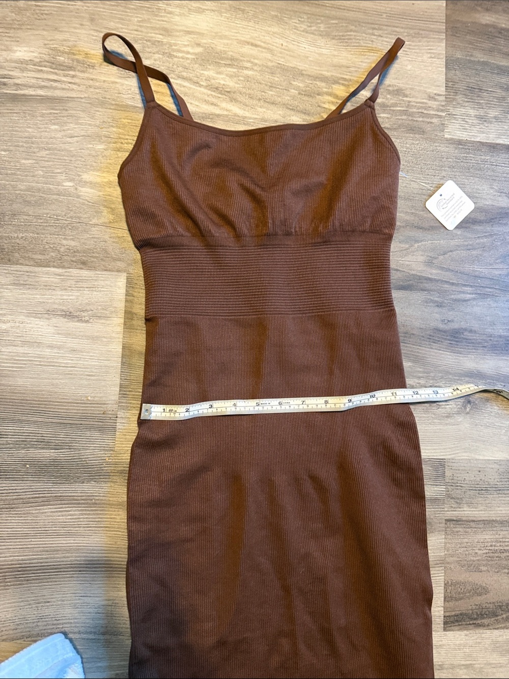 Brown Spaghetti-Strap Maxi Dress - Picture 3 of 4